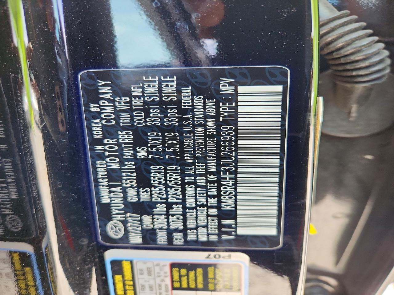 2018 Hyundai Santa fe Limited Ultimate