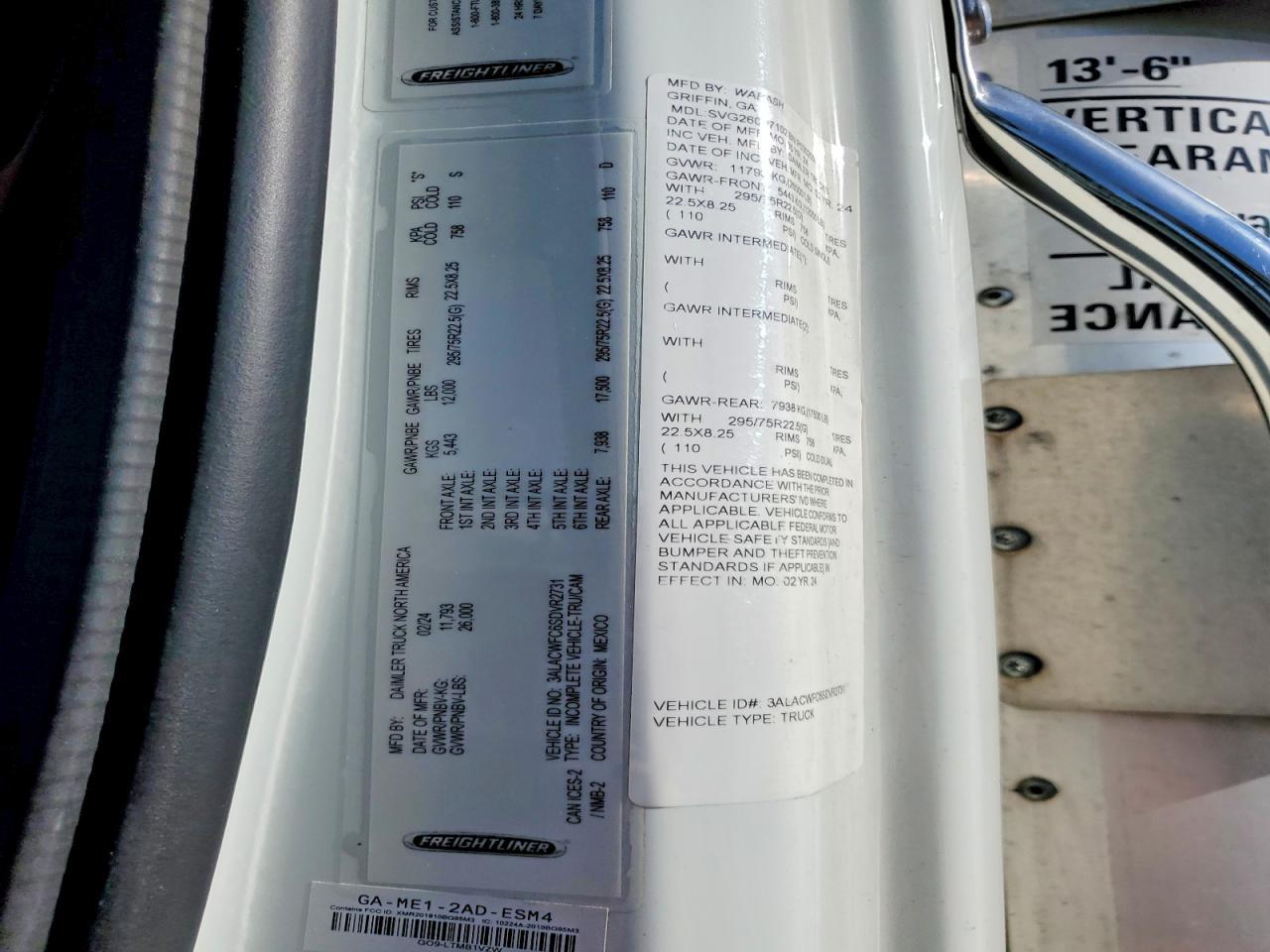 2025 Freigliner 2025 Freightliner Business Class M2 Refrigerated B