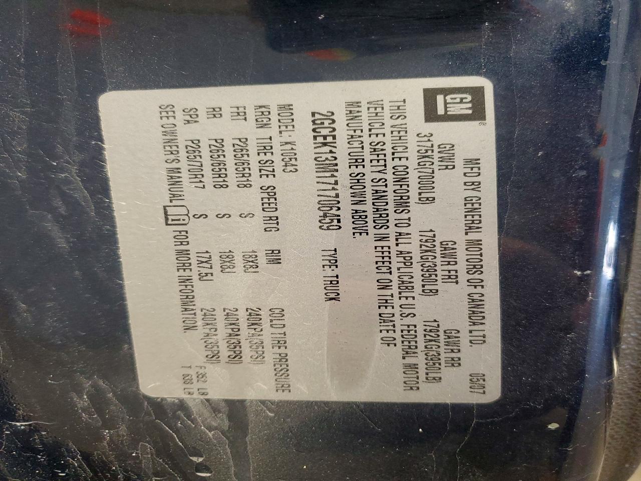 2007 Chevrolet Silverado K1500 Crew Cab