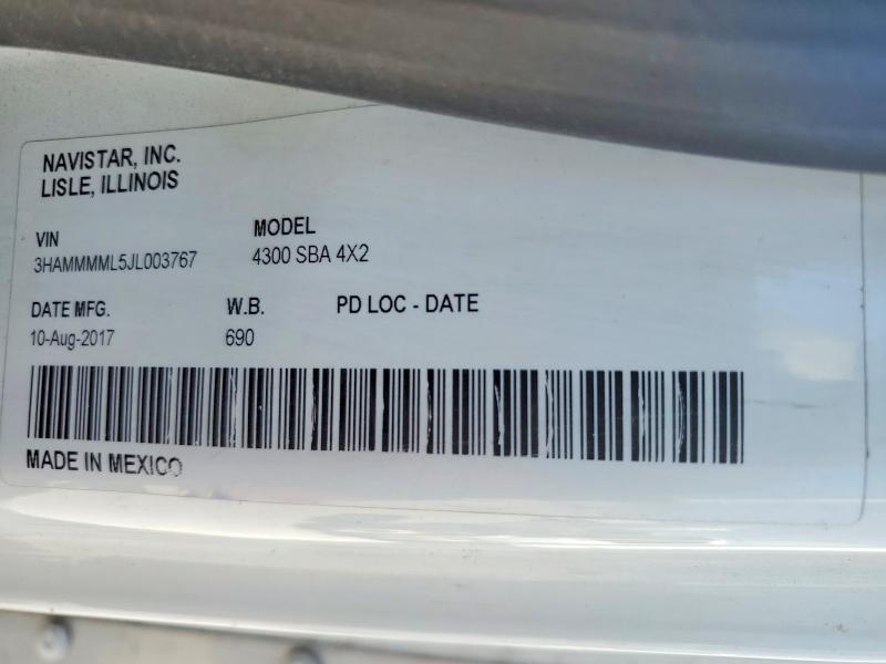 2018 International 4300 BOX Truck