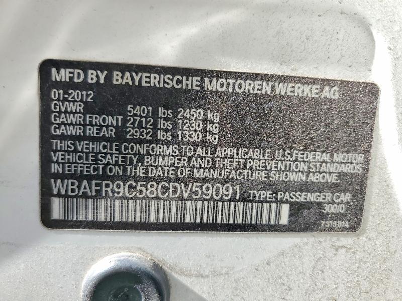 2012 BMW 550 i