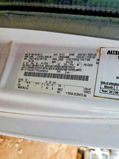 2013 Ford E250 Utility / Service Van