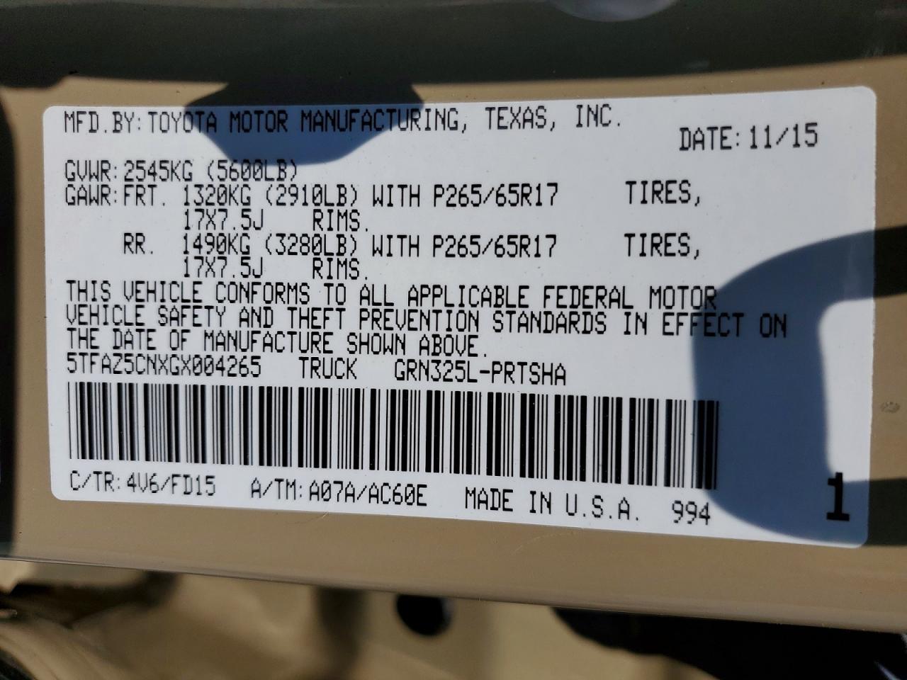 2016 Toyota Tacoma TRD Sport