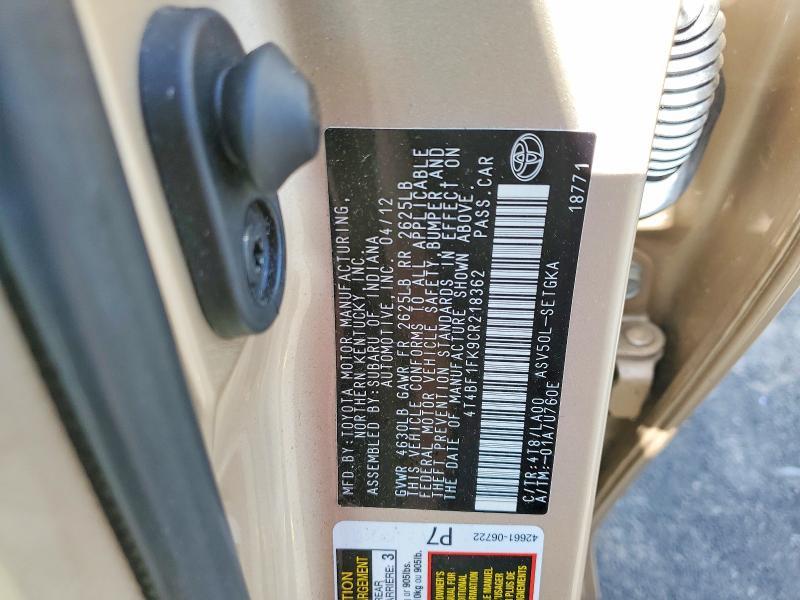 2012 Toyota Camry xle