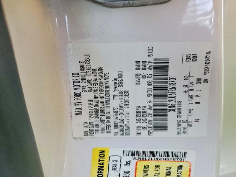 2015 Lincoln Mkz Hybrid