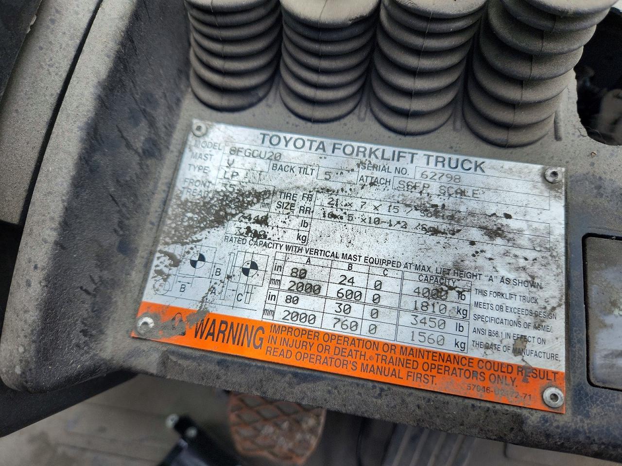 2014 Toyota TA 8FGCU20 Forklift