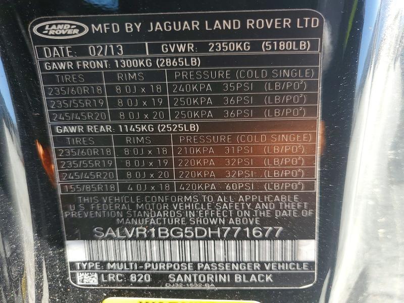 2013 Land Rover Range Rover Evoque Pure Premium