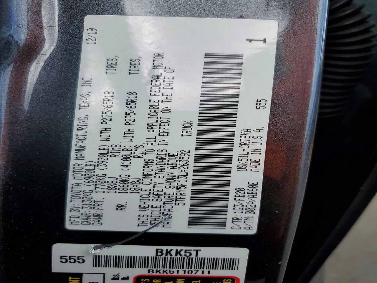 2020 Toyota Tundra SR5