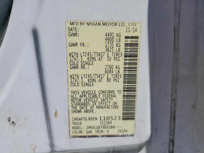 2014 Nissan NV 2500 HD S