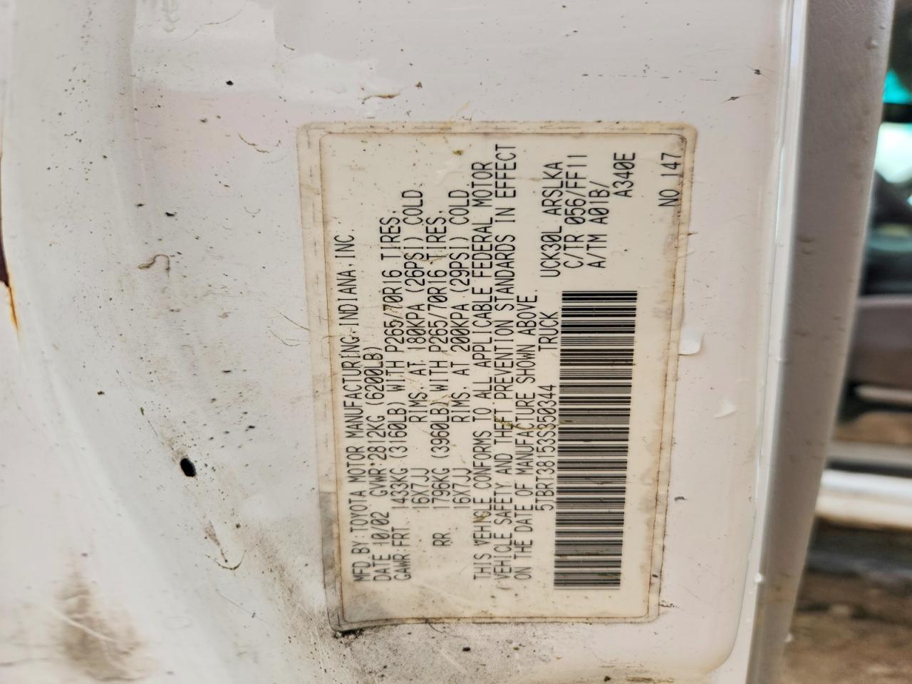 2003 Toyota Tundra Limited