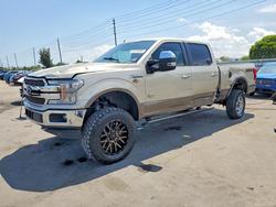 Salvage trucks for sale at Miami, FL auction: 2018 Ford F150 Supercrew