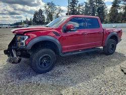 Salvage trucks for sale at Spanaway, WA auction: 2018 Ford F150 Raptor