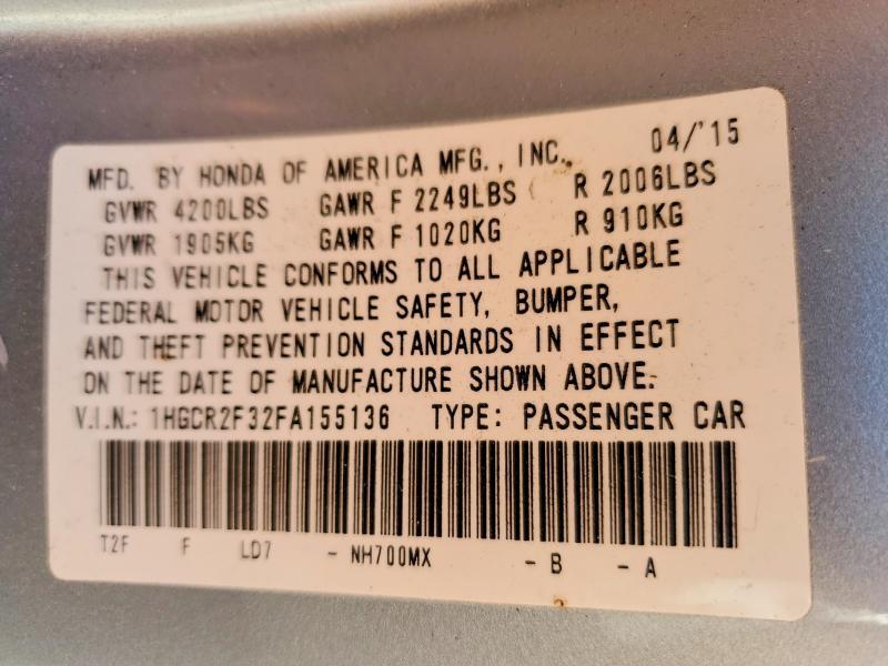 2015 Honda Accord lx