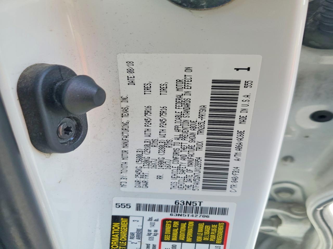 2018 Toyota Tacoma SR