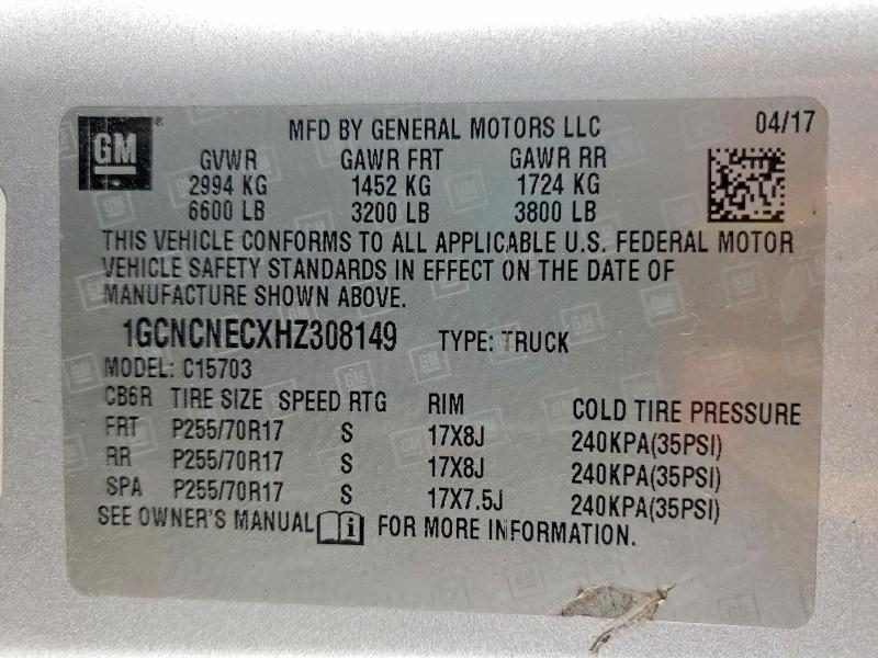 2017 Chevrolet Silverado C1500