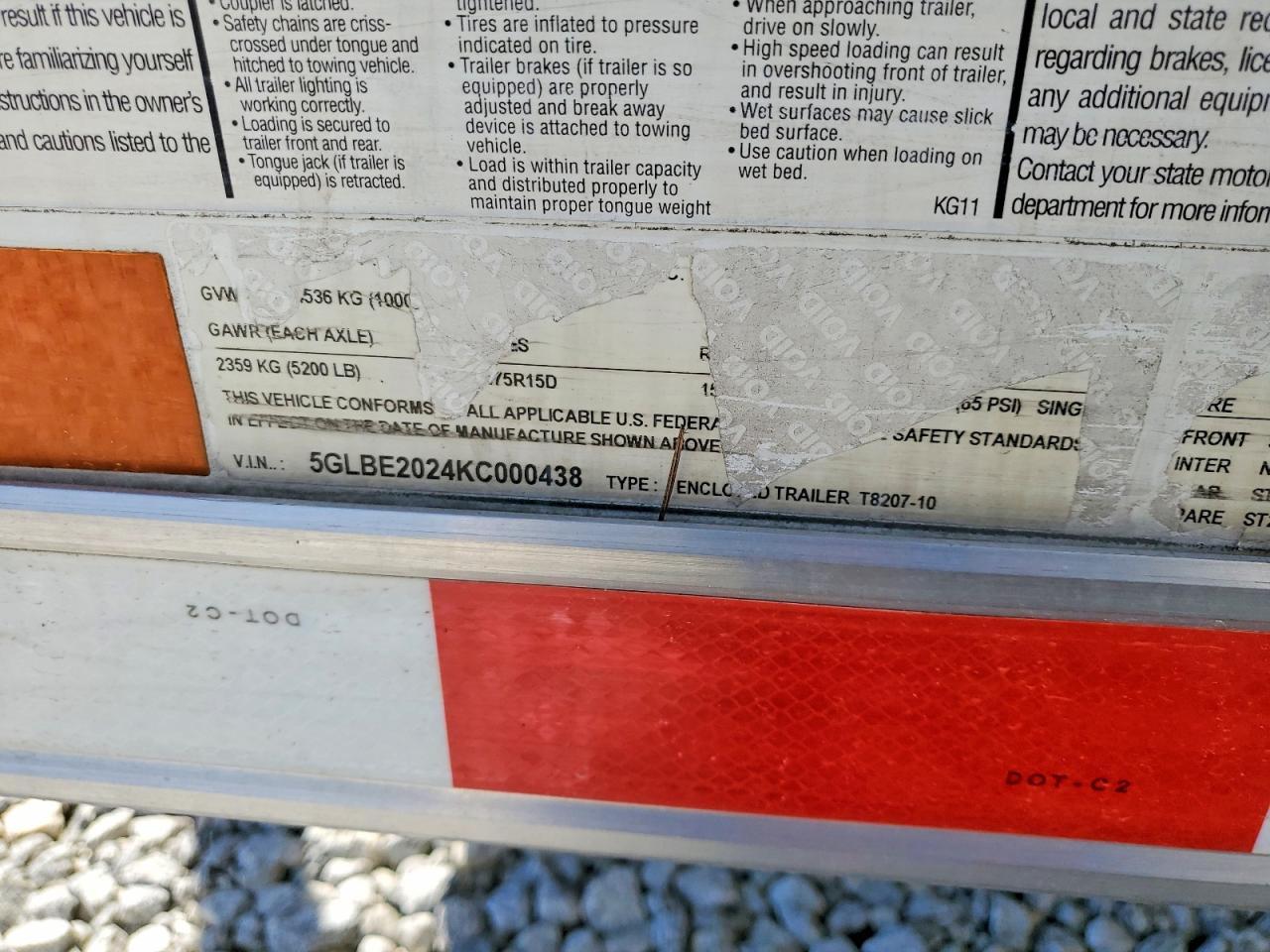 2019 Euty 2019 Express T8207-10 Enclosed Cargo Trailer