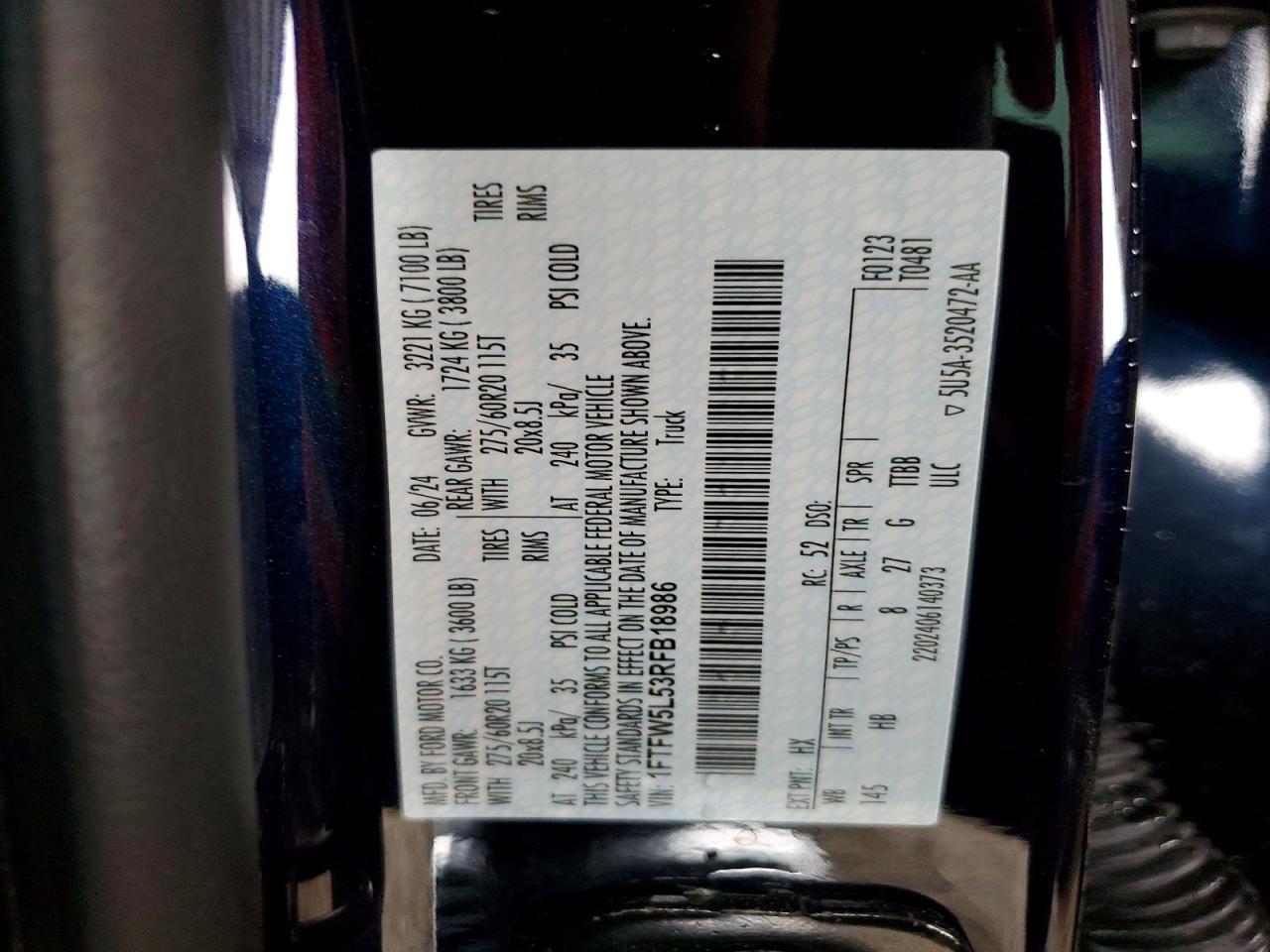 2024 Ford F150 Lariat