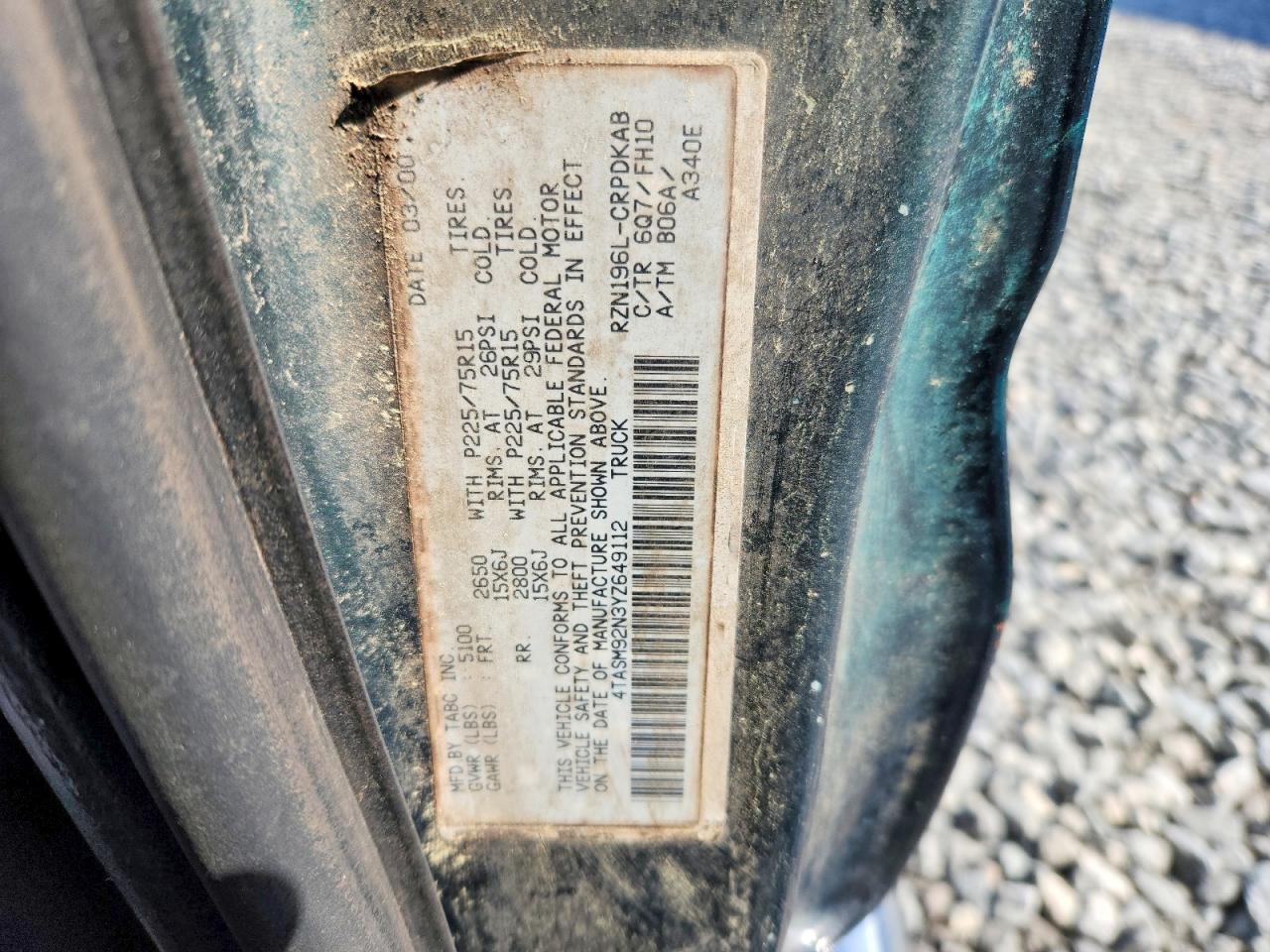2000 Toyota Tacoma Prerunner