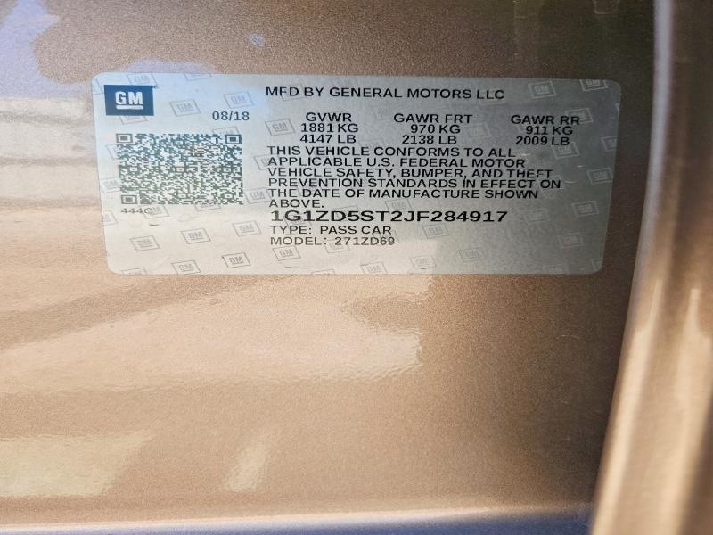 2018 Chevrolet Malibu lt
