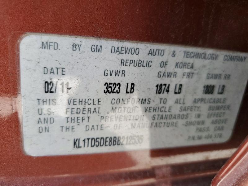 2011 Chevrolet Aveo ls