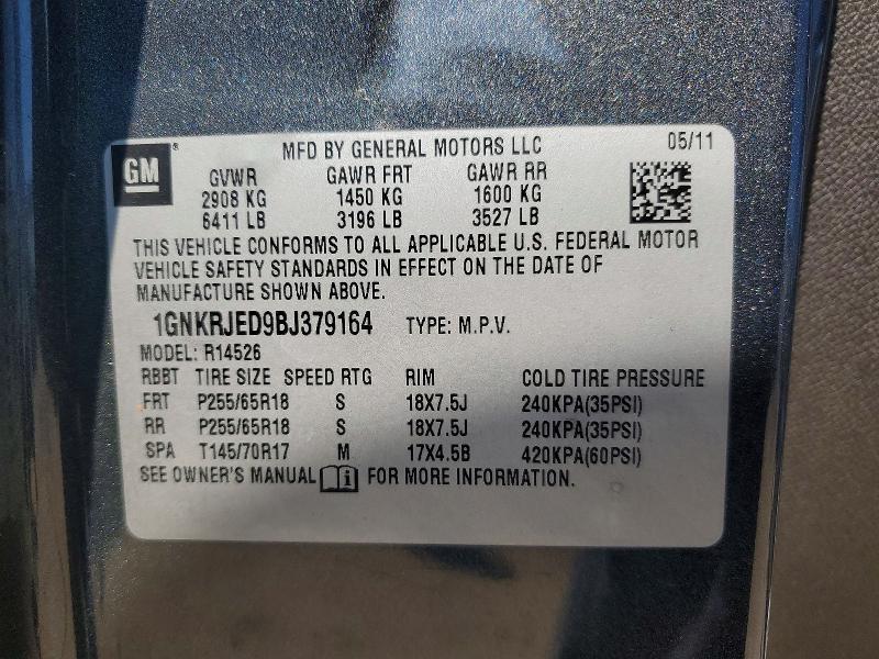 2011 Chevrolet Traverse lt