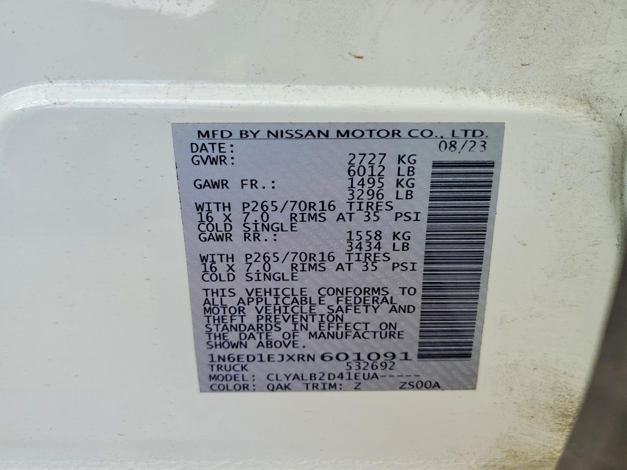 2024 Nissan Frontier SV