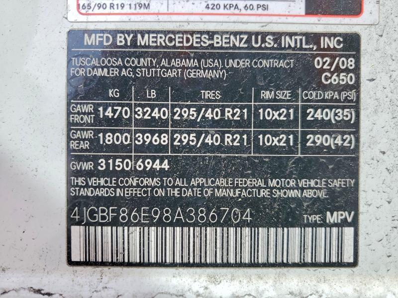 2008 Mercedes-Benz Gl 550 4matic