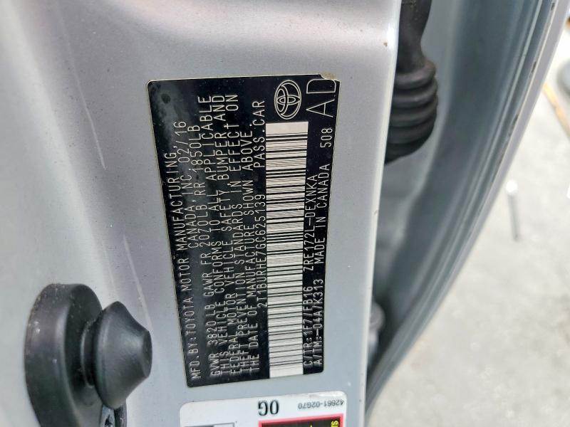 2016 Toyota Corolla le