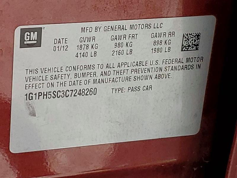 2012 Chevrolet Cruze ltz