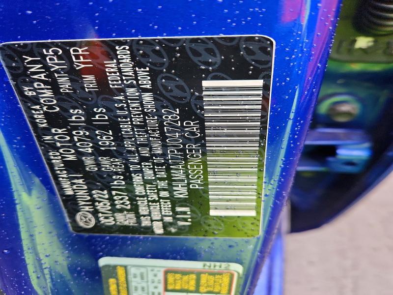 2023 Hyundai Elantra Hybrid Blue