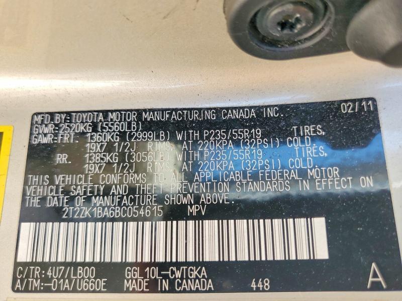 2011 Lexus Rx 350 Base