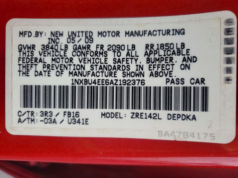 2010 Toyota Corolla Base