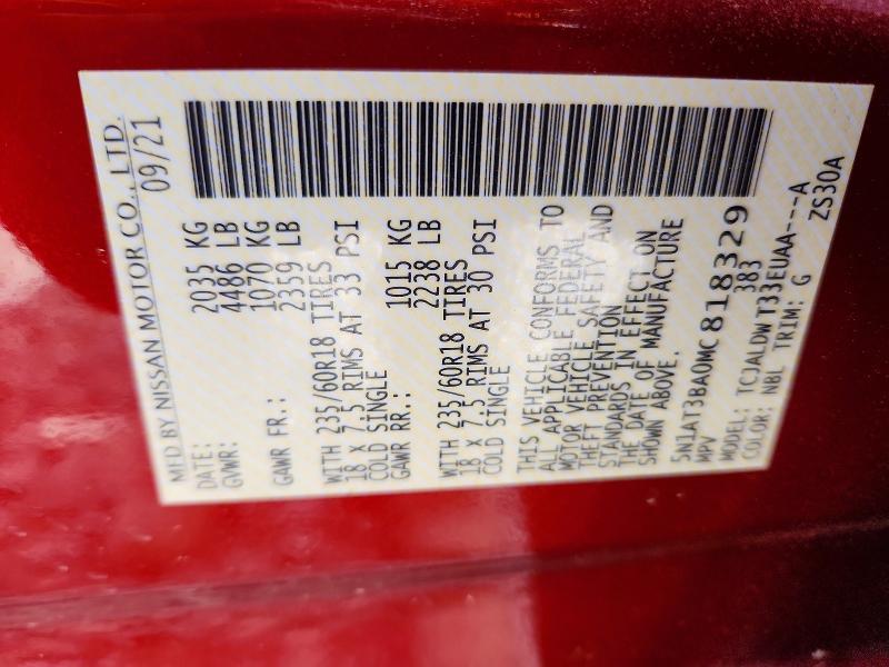 2021 Nissan Rogue sv