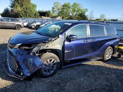 Toyota salvage cars for sale: 2021 Toyota Sienna xle