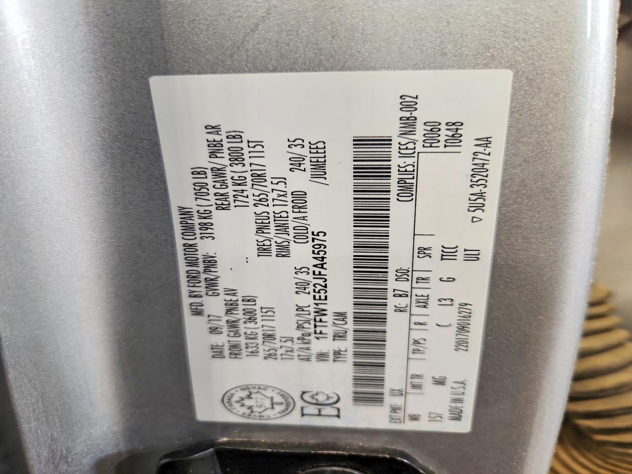 2018 Ford F150 Supercrew