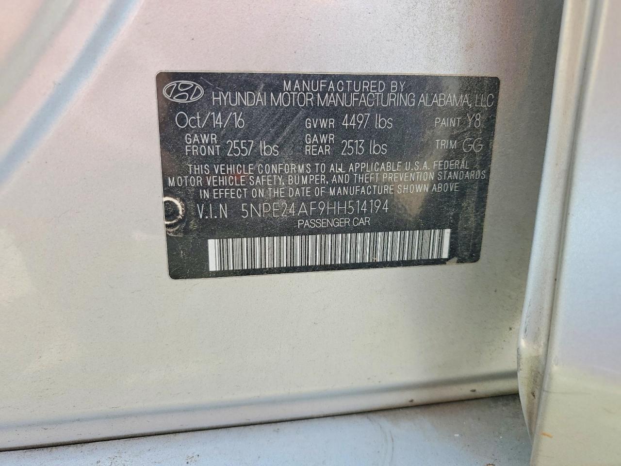 2017 Hyundai Sonata Base