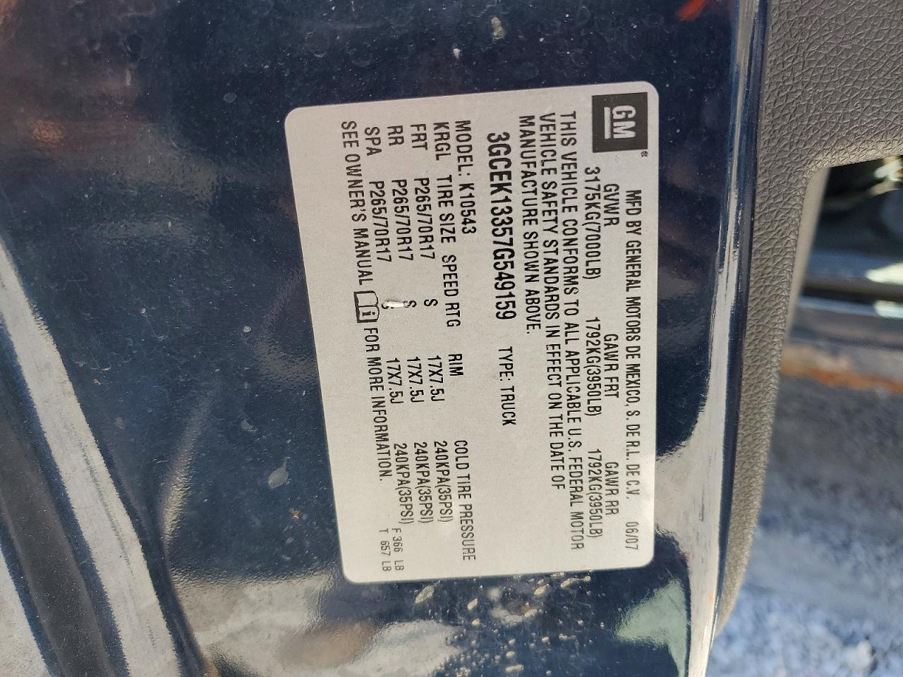 2007 Chevrolet Silverado K1500 Crew Cab