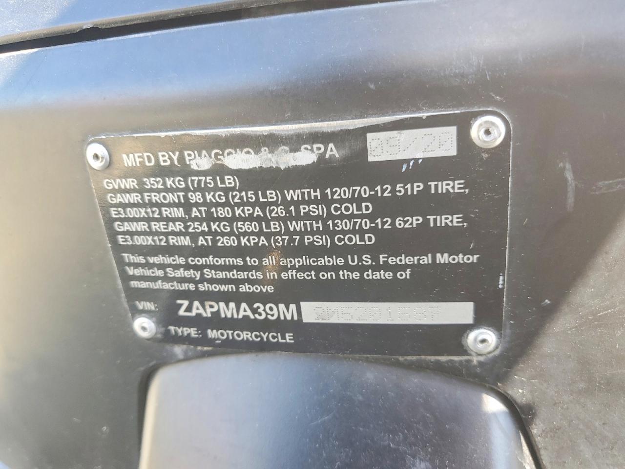 2021 Vespa/piag GTS 300