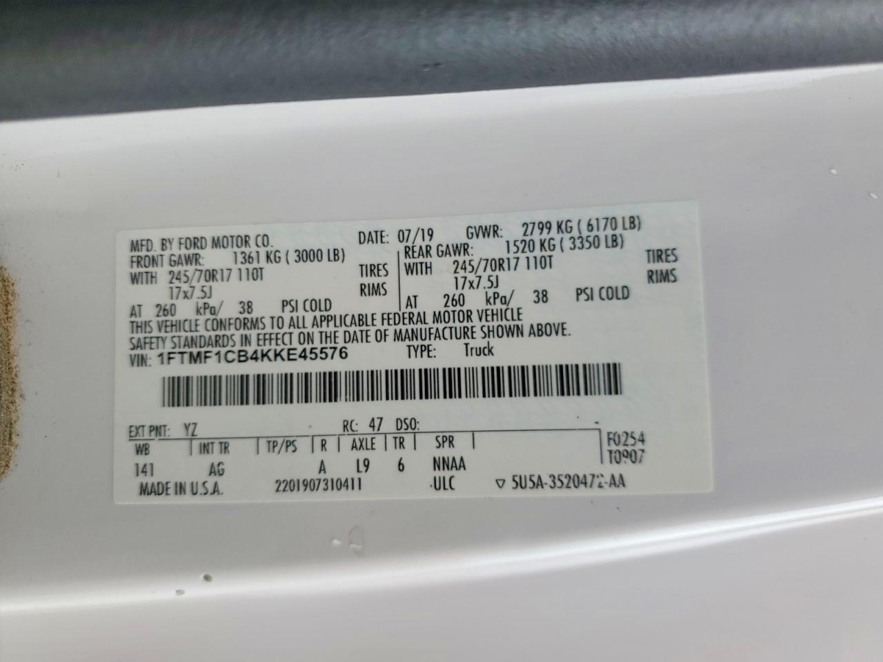 2019 Ford F150