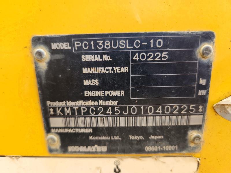 2014 Komatsu PC138USLC-10 Excavator
