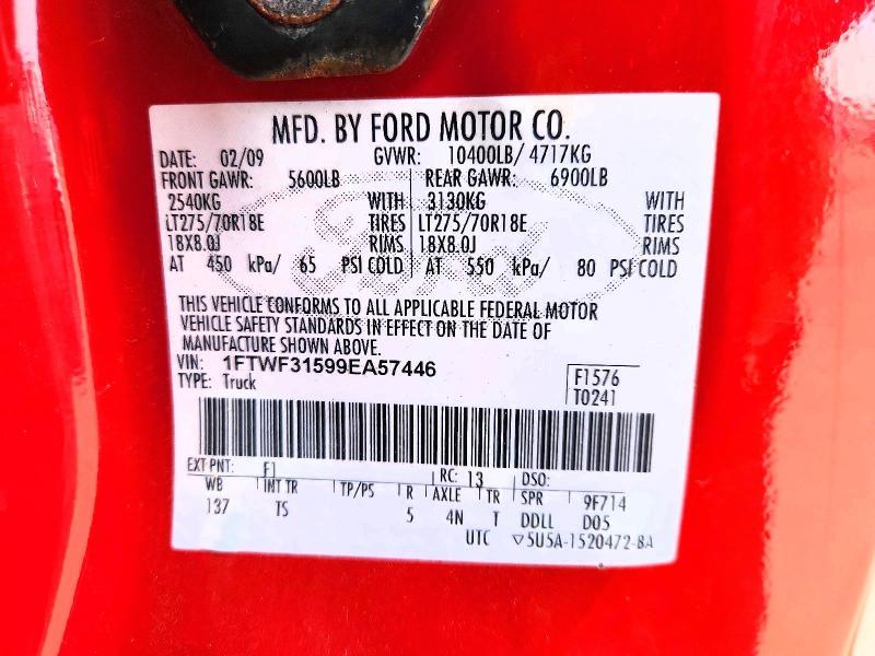 2009 Ford F350 Super Duty