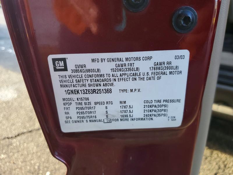 2003 Chevrolet Tahoe K1500