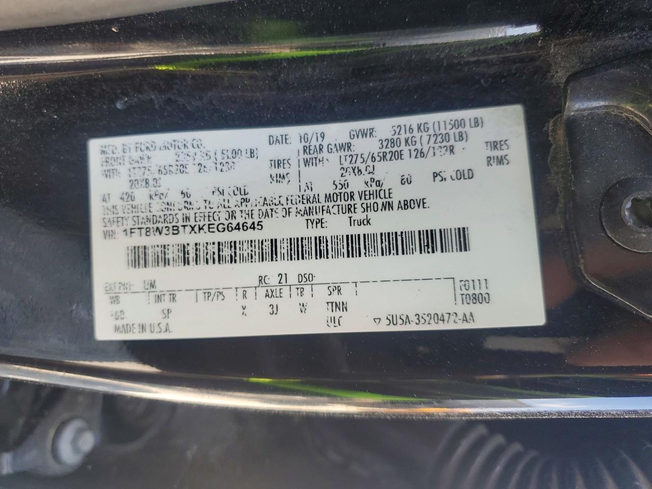 2019 Ford F350 Super Duty