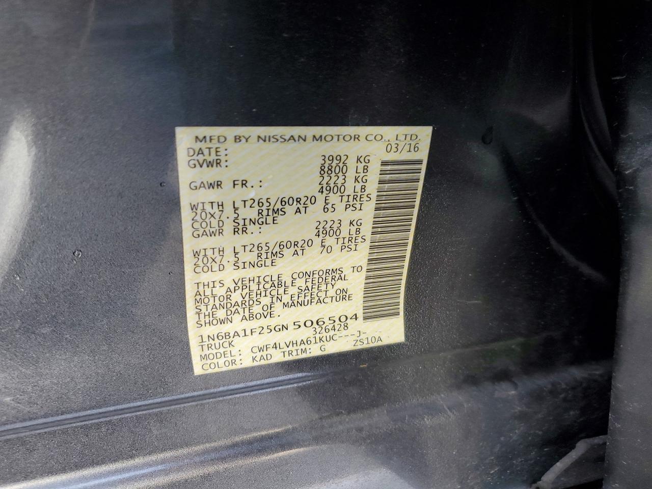 2016 Nissan Titan XD SL
