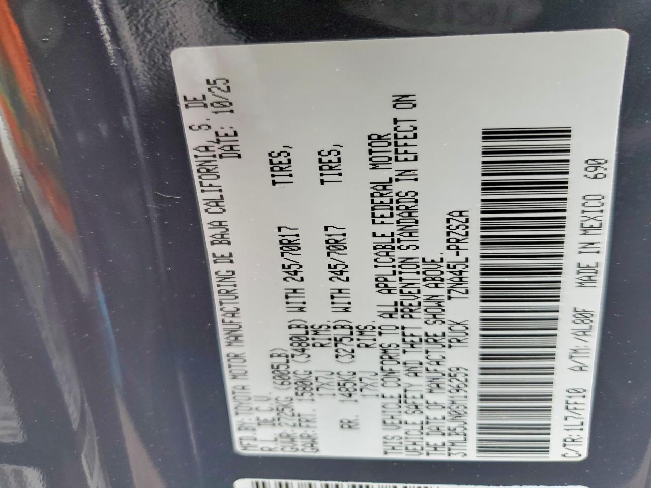 2025 Toyota Tacoma SR5