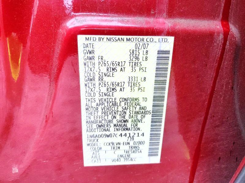 2007 Nissan Frontier se