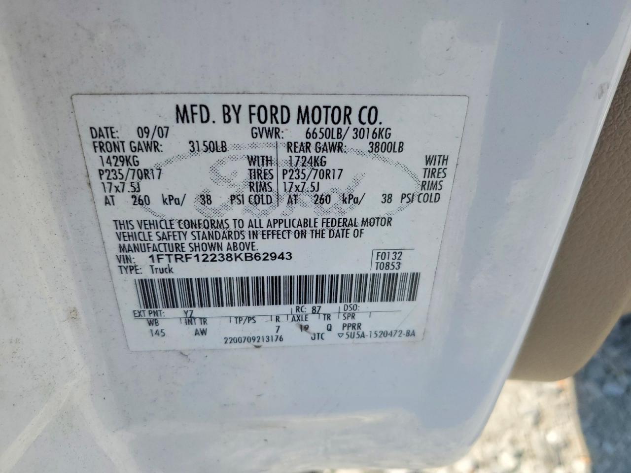 2008 Ford F150
