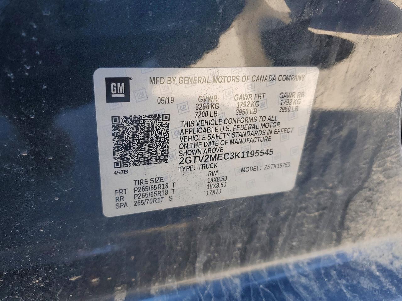 2019 GMC Sierra Limited K1500 SLE