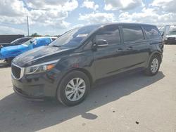 KIA Sedona Vehiculos salvage en venta: 2016 KIA Sedona l
