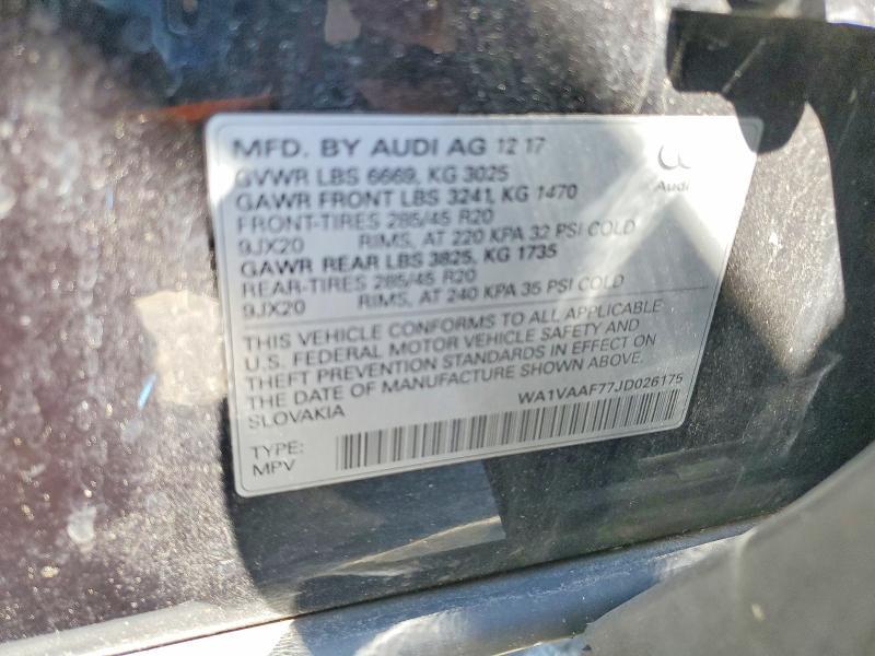 2018 Audi Q7 Prestige